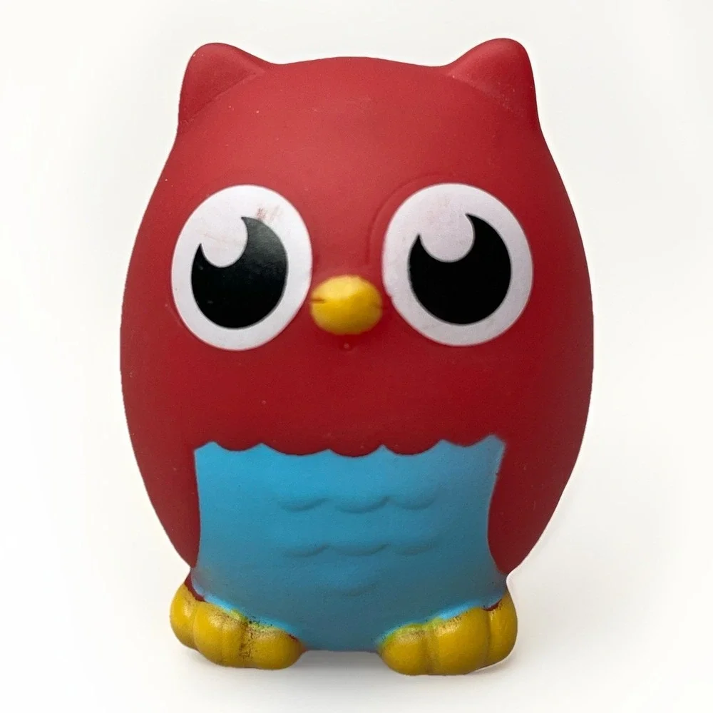 Munchkin Squirts Bath Water Toy Red Owl Cute Kids Bath Time Play Toy 2.5